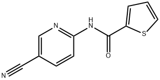 N-(5-CYANO-2-PYRIDINYL)-2-THIOPHENECARBOXAMIDE Struktur