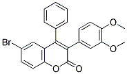 6-BROMO-3(3',4'-DIMETHOXYPHENYL)-4-PHENYLCOUMARIN Struktur