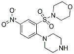 4-[(5-NITRO-2-PIPERAZIN-1-YLPHENYL)SULFONYL]MORPHOLINE Struktur