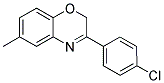 3-(4-CHLOROPHENYL)-6-METHYL-2H-1,4-BENZOXAZINE Struktur