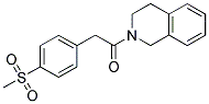 2-[2-(4-(METHYLSULPHONYL)PHENYL)-1-OXOETHYL]-1,2,3,4-TETRAHYDROISOQUINOLINE Struktur