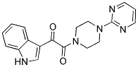 1-INDOL-3-YL-2-(4-PYRIMIDIN-2-YLPIPERAZINYL)ETHANE-1,2-DIONE Struktur