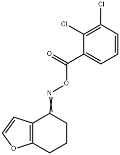 4-([(2,3-DICHLOROBENZOYL)OXY]IMINO)-6,7-DIHYDRO-1-BENZOFURAN Struktur