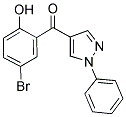 (5-BROMO-2-HYDROXY-PHENYL)-(1-PHENYL-1H-PYRAZOL-4-YL)KETONE Struktur