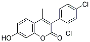 3(2',4'-DICHLOROPHENYL)-7-HYDROXY-4-METHYLCOUMARIN Struktur