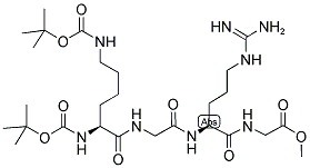 BOC-LYS(BOC)-GLY-ARG-GLY-OME Struktur