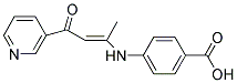 4-([1-METHYL-3-OXO-3-(3-PYRIDINYL)-1-PROPENYL]AMINO)BENZOIC ACID Struktur