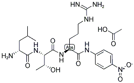 H-D-LEU-THR-ARG-PNA ACETATE SALT Struktur