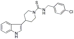 N-(4-CHLOROBENZYL)-4-(1H-INDOL-3-YL)PIPERIDINE-1-CARBOTHIOAMIDE Struktur