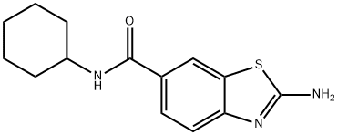 2-AMINO-BENZOTHIAZOLE-6-CARBOXYLIC ACID CYCLOHEXYLAMIDE Struktur