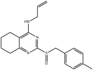 N-ALLYL-2-[(4-METHYLBENZYL)SULFINYL]-5,6,7,8-TETRAHYDRO-4-QUINAZOLINAMINE Struktur