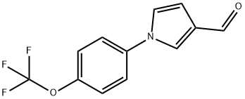 1-[4-(TRIFLUOROMETHOXY)PHENYL]-1H-PYRROLE-3-CARBALDEHYDE Struktur