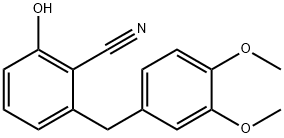 2-(3,4-DIMETHOXYBENZYL)-6-HYDROXYBENZENECARBONITRILE Struktur