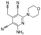 2-AMINO-4-(CYANOMETHYL)-6-MORPHOLIN-4-YLPYRIDINE-3,5-DICARBONITRILE Struktur