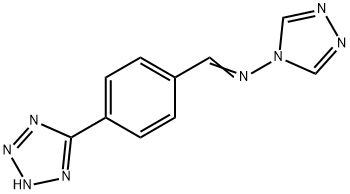 N-((Z)-[4-(1H-1,2,3,4-TETRAAZOL-5-YL)PHENYL]METHYLIDENE)-4H-1,2,4-TRIAZOL-4-AMINE Struktur