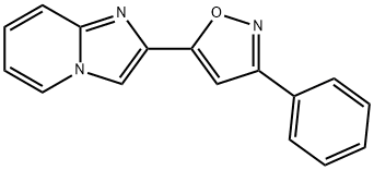 2-(3-PHENYL-5-ISOXAZOLYL)IMIDAZO[1,2-A]PYRIDINE Struktur