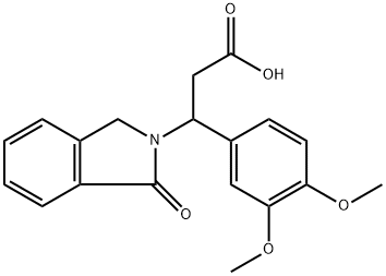 3-(3,4-DIMETHOXYPHENYL)-3-(1-OXO-1,3-DIHYDRO-2H-ISOINDOL-2-YL)PROPANOIC ACID Struktur