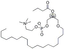 1-O-OCTADECYL-2-BUTYROYL-SN-GLYCERO-3-PHOSPHOCHOLINE Struktur