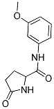 5-OXO-PYRROLIDINE-2-CARBOXYLIC ACID (3-METHOXY-PHENYL)-AMIDE Struktur