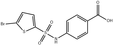 4-(5-BROMO-THIOPHENE-2-SULFONYLAMINO)-BENZOIC ACID Struktur