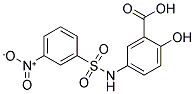 2-HYDROXY-5-(3-NITRO-BENZENESULFONYLAMINO)-BENZOIC ACID Struktur