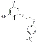 6-AMINO-2-([2-(4-TERT-BUTYLPHENOXY)ETHYL]THIO)PYRIMIDIN-4(1H)-ONE Struktur