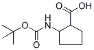 2-TERT-BUTOXYCARBONYLAMINO-CYCLOPENTANECARBOXYLIC ACID Struktur