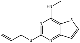 2-(ALLYLSULFANYL)-N-METHYLTHIENO[3,2-D]PYRIMIDIN-4-AMINE Struktur