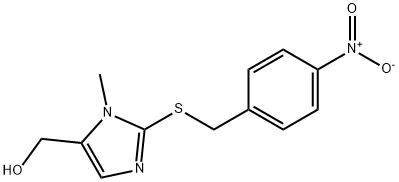 (1-METHYL-2-[(4-NITROBENZYL)SULFANYL]-1H-IMIDAZOL-5-YL)METHANOL Struktur