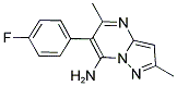 6-(4-FLUOROPHENYL)-2,5-DIMETHYLPYRAZOLO[1,5-A]PYRIMIDIN-7-AMINE Struktur