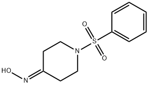 1-(PHENYLSULFONYL)TETRAHYDRO-4(1H)-PYRIDINONE OXIME Struktur