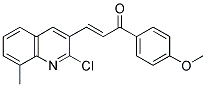 1-(4-METHOXYPHENYL)-3-(2-CHLORO-8-METHYL-3-QUINOLINYL)-2-PROPEN-1-ONE Struktur