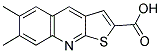 6,7-DIMETHYLTHIENO [2,3-B]QUINOLINE-2-CARBOXYLIC ACID Struktur