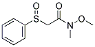 N-METHOXY-N-METHYL-2-(PHENYLSULFINYL)ACETAMIDE Struktur