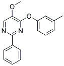 5-METHOXY-2-PHENYL-4-PYRIMIDINYL 3-METHYLPHENYL ETHER Struktur