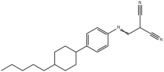 2-(([4-(4-PENTYLCYCLOHEXYL)PHENYL]IMINO)METHYL)MALONONITRILE Struktur