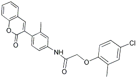 2-(4-CHLORO-2-METHYLPHENOXY)-N-(3-METHYL-4-(2-OXO-2H-CHROMEN-3-YL)PHENYL)ACETAMIDE Struktur