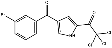 1-[4-(3-BROMOBENZOYL)-1H-PYRROL-2-YL]-2,2,2-TRICHLORO-1-ETHANONE Struktur