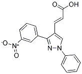 3-[3-(3-NITRO-PHENYL)-1-PHENYL-1H-PYRAZOL-4-YL]-ACRYLIC ACID Struktur