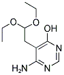 6-AMINO-5(2,2-DIETHOXYETHYL)-4-HYDROXY PYRIMIDINE Struktur