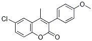 6-CHLORO-3(4'-METHOXYPHENYL)-4-METHYLCOUMARIN Struktur