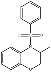 3-METHYL-4-(PHENYLSULFONYL)-3,4-DIHYDRO-2H-1,4-BENZOXAZINE Struktur