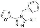 4-BENZYL-5-FURAN-2-YL-4H-[1,2,4]TRIAZOLE-3-THIOL Struktur