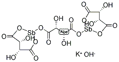 ANTIMONY(III) POTASSIUM OXIDE (+) TARTRATE 0.5 HYDRATE Struktur