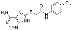 2-[(6-AMINO-9H-PURIN-8-YL)THIO]-N-(4-METHOXYPHENYL)ACETAMIDE Struktur