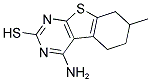 4-AMINO-7-METHYL-5,6,7,8-TETRAHYDRO-BENZO[4,5]THIENO[2,3-D]PYRIMIDINE-2-THIOL Struktur