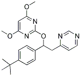 2-[1-(4-TERT-BUTYLPHENYL)-2-(PYRIMIDIN-4-YL)ETHOXY]-4,6-DIMETHOXYPYRIMIDINE Struktur