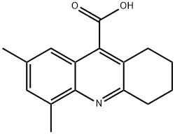 5,7-DIMETHYL-1,2,3,4-TETRAHYDRO-ACRIDINE-9-CARBOXYLIC ACID Struktur