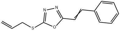 2-(ALLYLSULFANYL)-5-[(E)-2-PHENYLETHENYL]-1,3,4-OXADIAZOLE Struktur