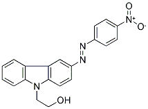 3-[(4-NITROPHENYL)AZO]-9H-CARBAZOLE-9-ETHANOL Struktur